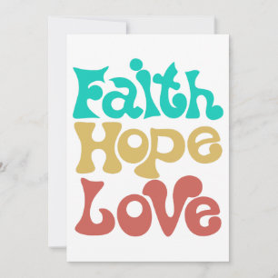 Invitación Faith Hope Love