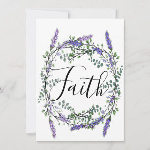 Invitación Faith Lavender y Eucalyptus