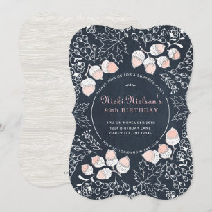 Invitación Fall Adulto Birthday Party Inviestone