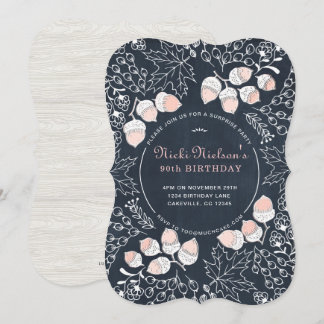 Invitación Fall Adulto Birthday Party Inviestone