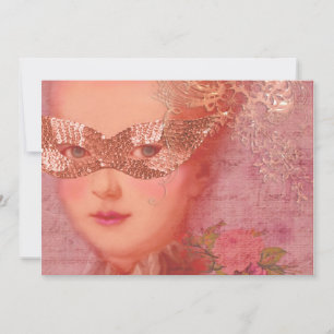 Invitación Fall and Winter Ball Masquerade Marie Antoinette