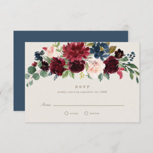 Invitación Fall Elegance Wedding RSVP