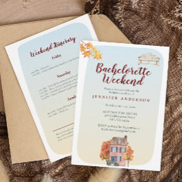 Invitación Fall favorites Rustic Bachelorette Weekend 
