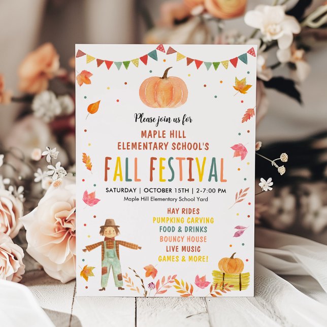 Invitación Fall Festival Pumpkin Leaf (Subido por el creador)