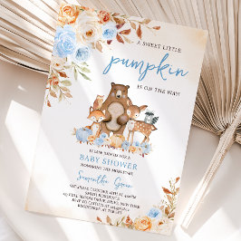 Invitación Fall Floral Woodland Baby Shower
