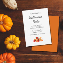 Fall Foliage Elegant Otoño Halloween Party