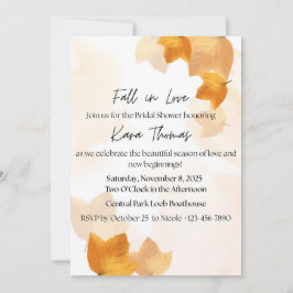 Invitación Fall in Love Bridal Shower Invitation