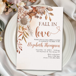 Invitación Fall in Love Fall Bridal Shower