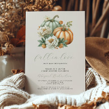 Fall in Love Floral Fall Baby Shower