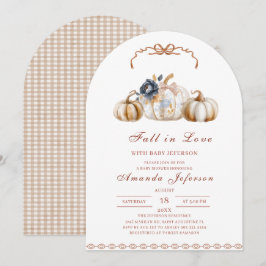Invitación Fall in Love Watercolor Baby Shower