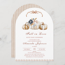 Invitación Fall in Love Watercolor Baby Shower