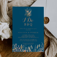 Fall Meadow Wild Floral I Do BBQ Engagement Party