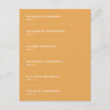 Fall Mustard Terracotta Boda Place Card DIY