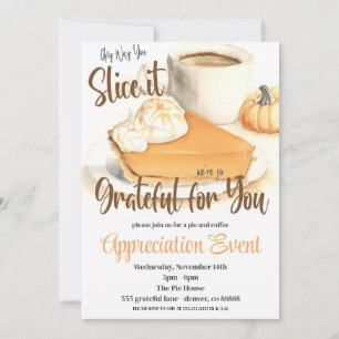 Invitación Fall Pie Appreciation Invitation