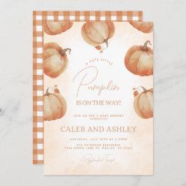 Invitación Fall Pumpkin Baby Shower