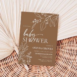 Invitación Fall Terracotta Baby Shower