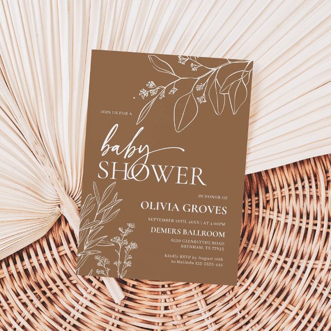 Invitación Fall Terracotta Baby Shower (Subido por el creador)