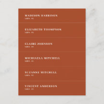 Fall Terracotta Boda Place Card DIY