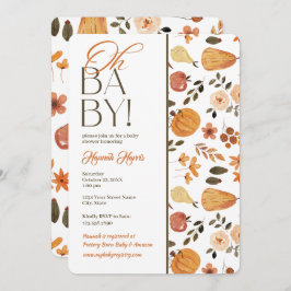 Invitación Fall Theme Baby Shower Invitation