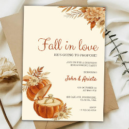 Invitación Fall themed engagement party Invitation