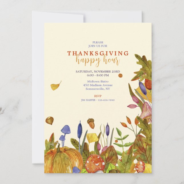 Invitación Fall Vibrancy (Anverso)