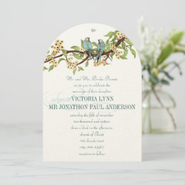 Invitación Falleciendo flores amarillas Boda de Aqua Bluebird