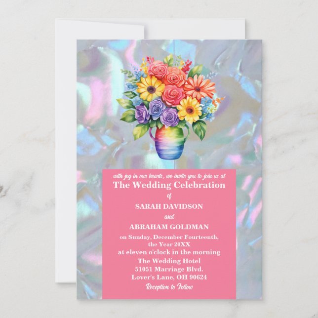 Invitación Falsa madre del Boda irlandés de la Perla (Anverso)