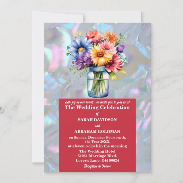 Invitación Falsa madre del Boda irlandés de la Perla (Anverso)