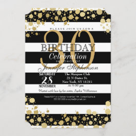 Invitación Falsas salpicaduras y rayas modernas elegantes del