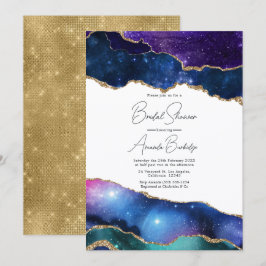 Invitación Falso Agata Brillante Cósmico Celestial Despedida 