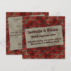 Invitación ¿Falsos ladrillos o azulejos expuestos que lo simu