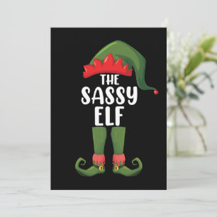 Invitación Familia de duendes descarados grupo de Navidad