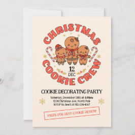 Invitación Familia de equipos de navidad Cookie