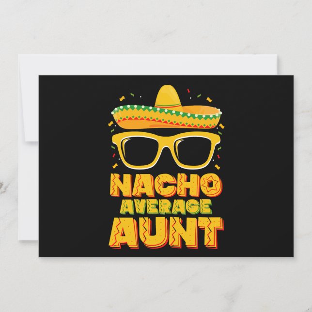 Invitación Familia Nacho Promedio Cinco De Mayo (Anverso)