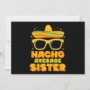 Invitación Familia Nacho Promedio de Hermanas Cinco De Mayo
