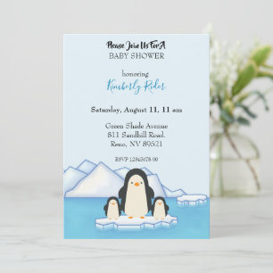Invitación Familia Penguin