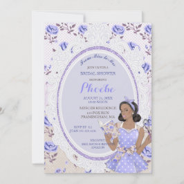 Invitación Familia retro vintage, etnia de ducha de novia de 