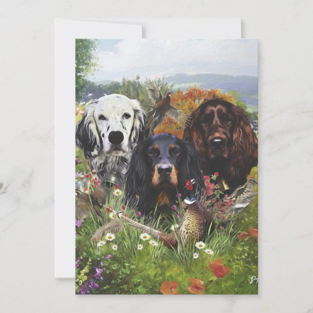 Invitación Familia Setters (Anverso)