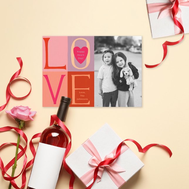 Invitación Familia Valentine de letras de amor con letras de  (Subido por el creador)