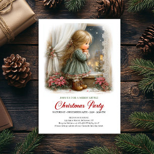 Invitación Familiar de Navidad Escena Festiva de N