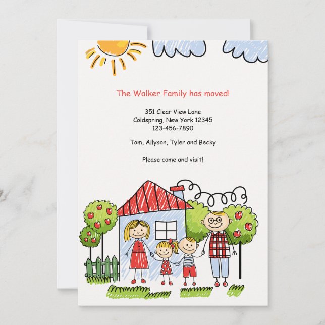 Invitación familiar en movimiento (Anverso)