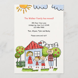 Invitación familiar en movimiento