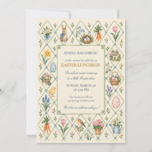 Invitación familiar para almuerzo de Pascua
