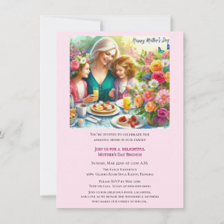 Invitación familiar para Brunch del Día de la Madr