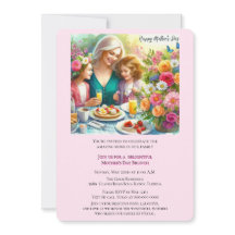 Invitación familiar para Brunch del Día de la Madr