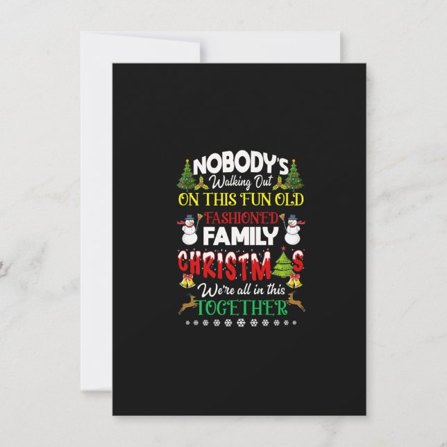 Invitación Familiares Navidades estamos todos juntos en esto (Anverso)
