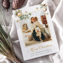 Invitación Family Christmas Photo Card