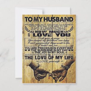 Invitación Family Decoration, To My Husband Gift