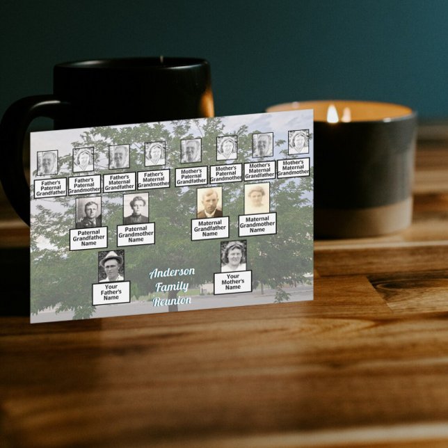 Invitación Family Reunion 3 Generation Summertime Tree (Subido por el creador)