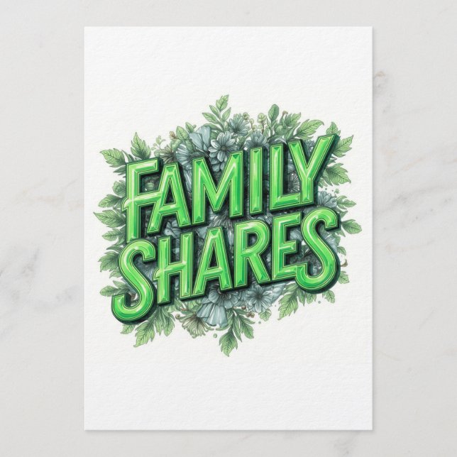 Invitación Family Shares (Anverso)